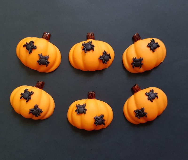 6x Halloween Pumpkins Cupcake Toppers Cake Decorations 🎃 — photo 1