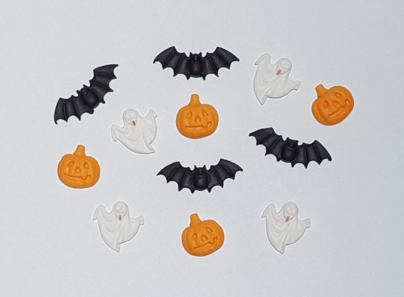 12x Halloween Sugar Icing Fondant Edible Cupcake Toppers Cake Decorationsπ β photo 1
